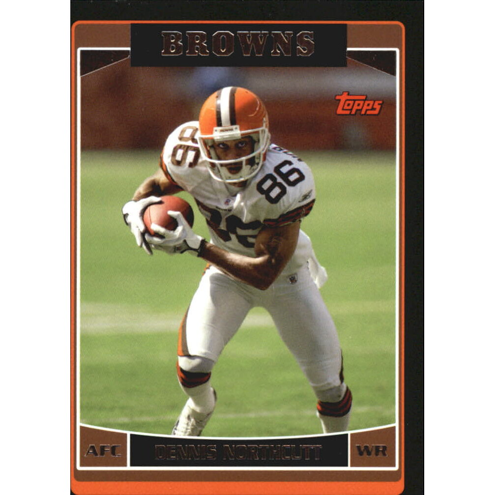 2006 Topps Black #180 Dennis Northcutt. rookie card picture