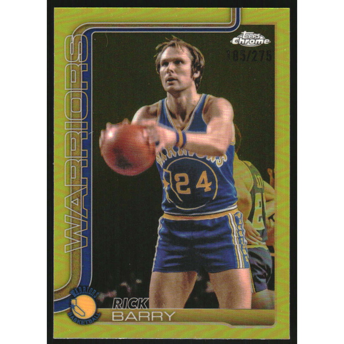2025-26 Topps Chrome Yellow Refractors #249 Rick Barry