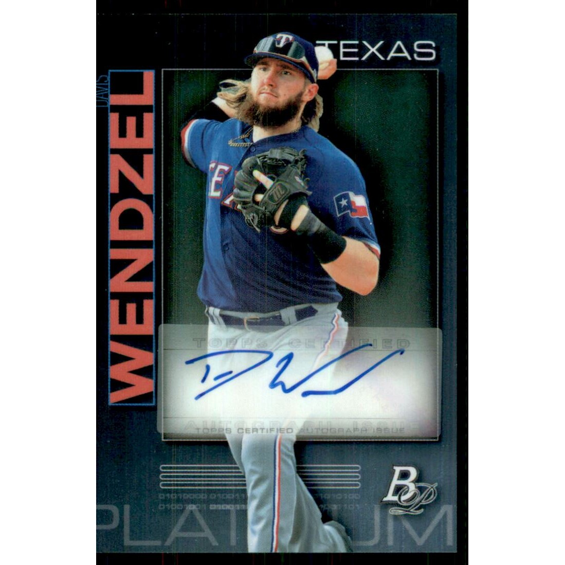2020 Bowman Platinum Top Prospect Autographs #TOP24 Davis Wendzel