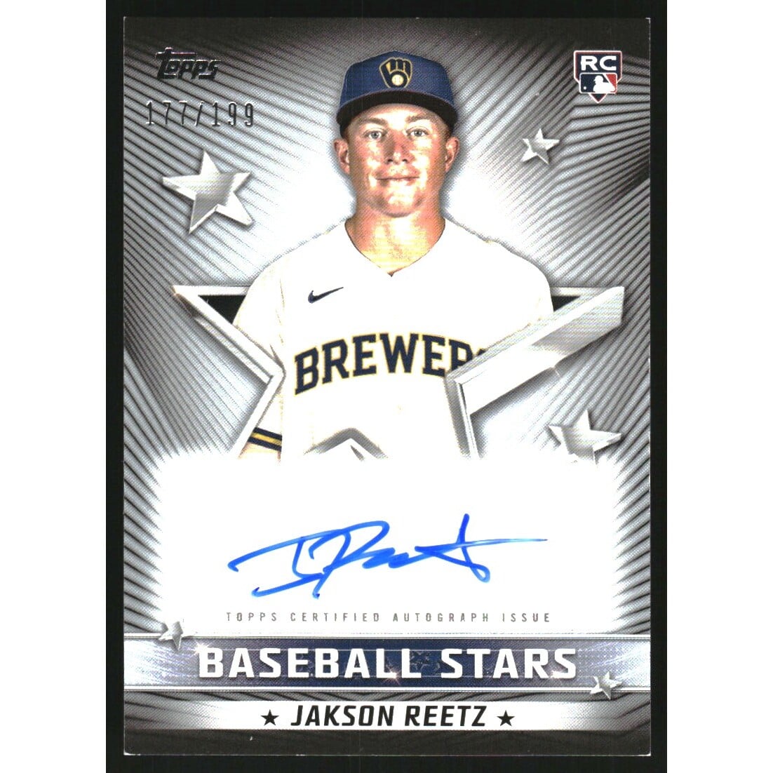 2022 Topps Baseball Stars Autographs Black #BSAJR Jakson Reetz/199 S2. rookie card picture