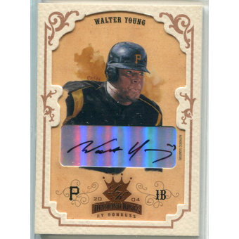 2004 Diamond Kings DK Signatures Framed Bronze #62 Walter Young/50