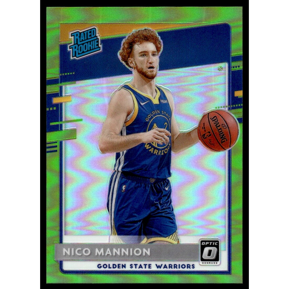 2020-21 Donruss Optic Lime Green #190 Nico Mannion RR