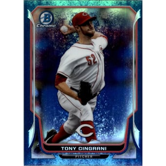 2014 Bowman Chrome Bubble Refractors #57 Tony Cingrani