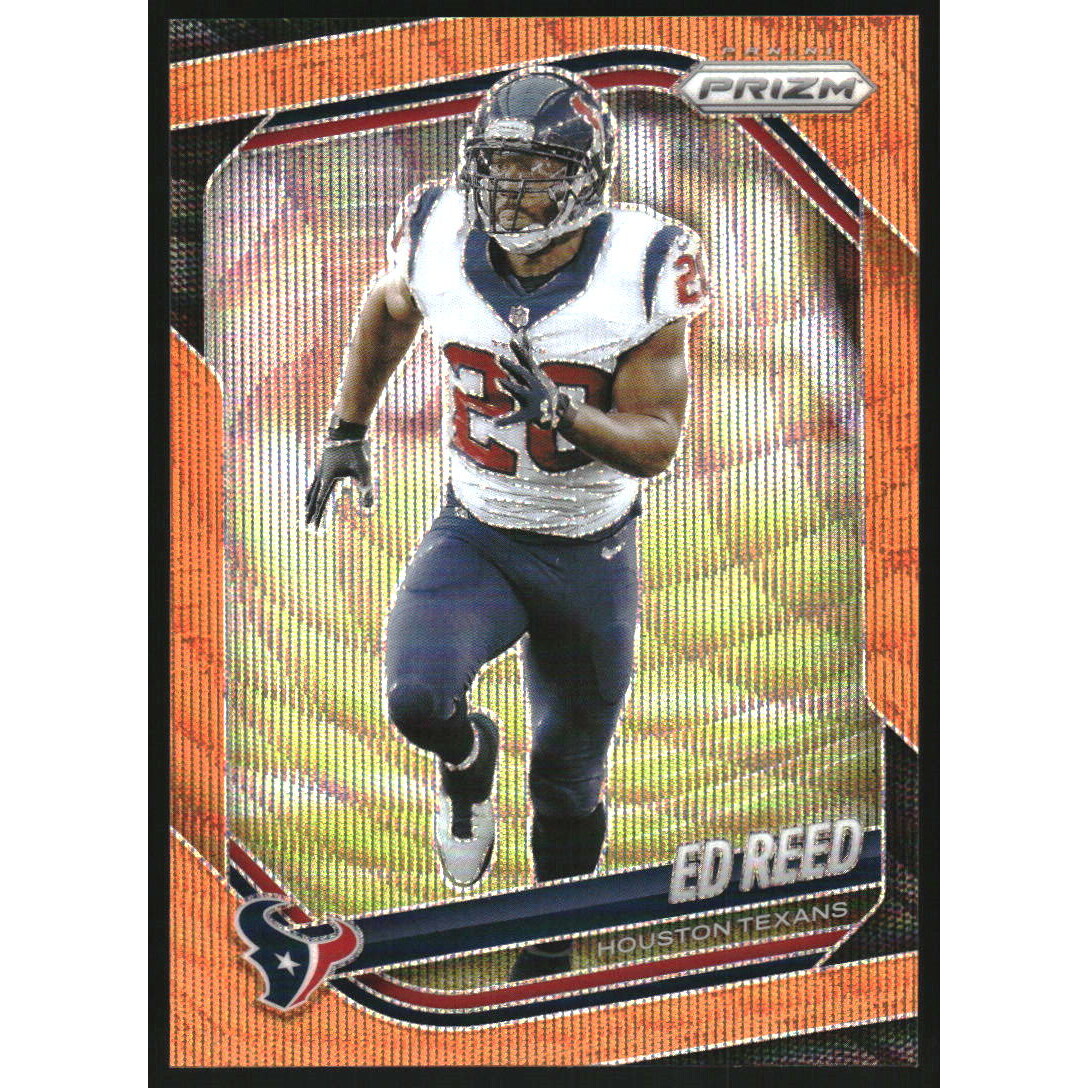 2025 Panini Prizm Prizms Orange Wave #216 Ed Reed. rookie card picture
