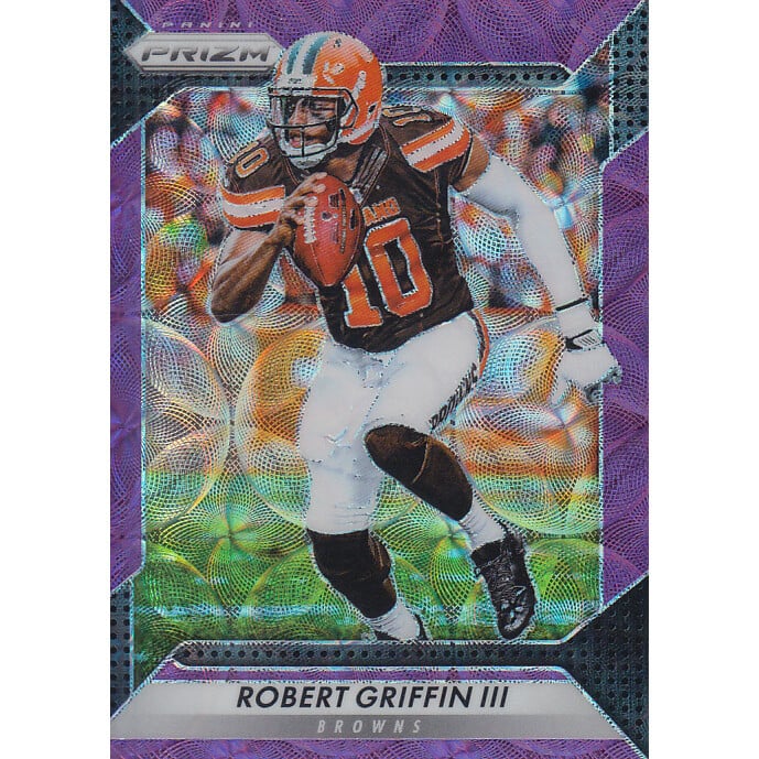 2016 Panini Prizm Prizms Purple Scope #128 Robert Griffin III. rookie card picture