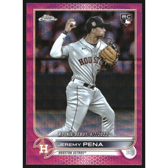 2022 Topps Chrome Update Pink Wave Refractors #USC126 Jeremy Pena