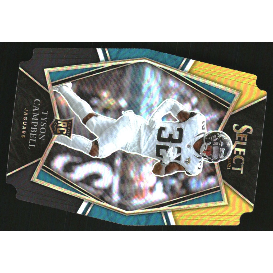 2021 Select Prizm Black and Gold Die Cut #189 Tyson Campbell