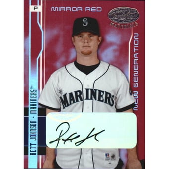 2003 Leaf Certified Materials Mirror Red Autographs #236 Rett Johnson NG/100
