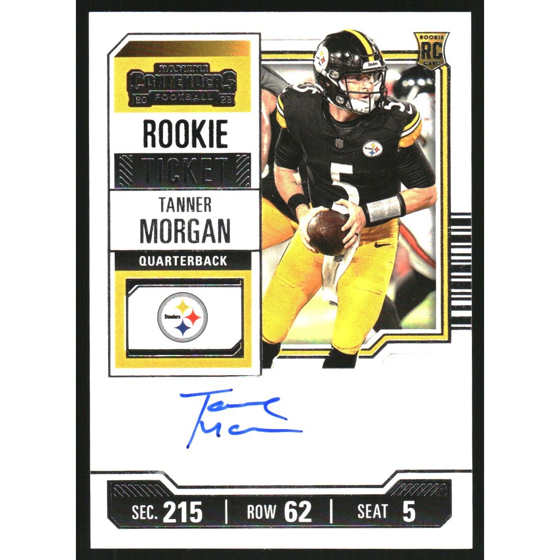 2023 Panini Contenders #280 Tanner Morgan AU RC