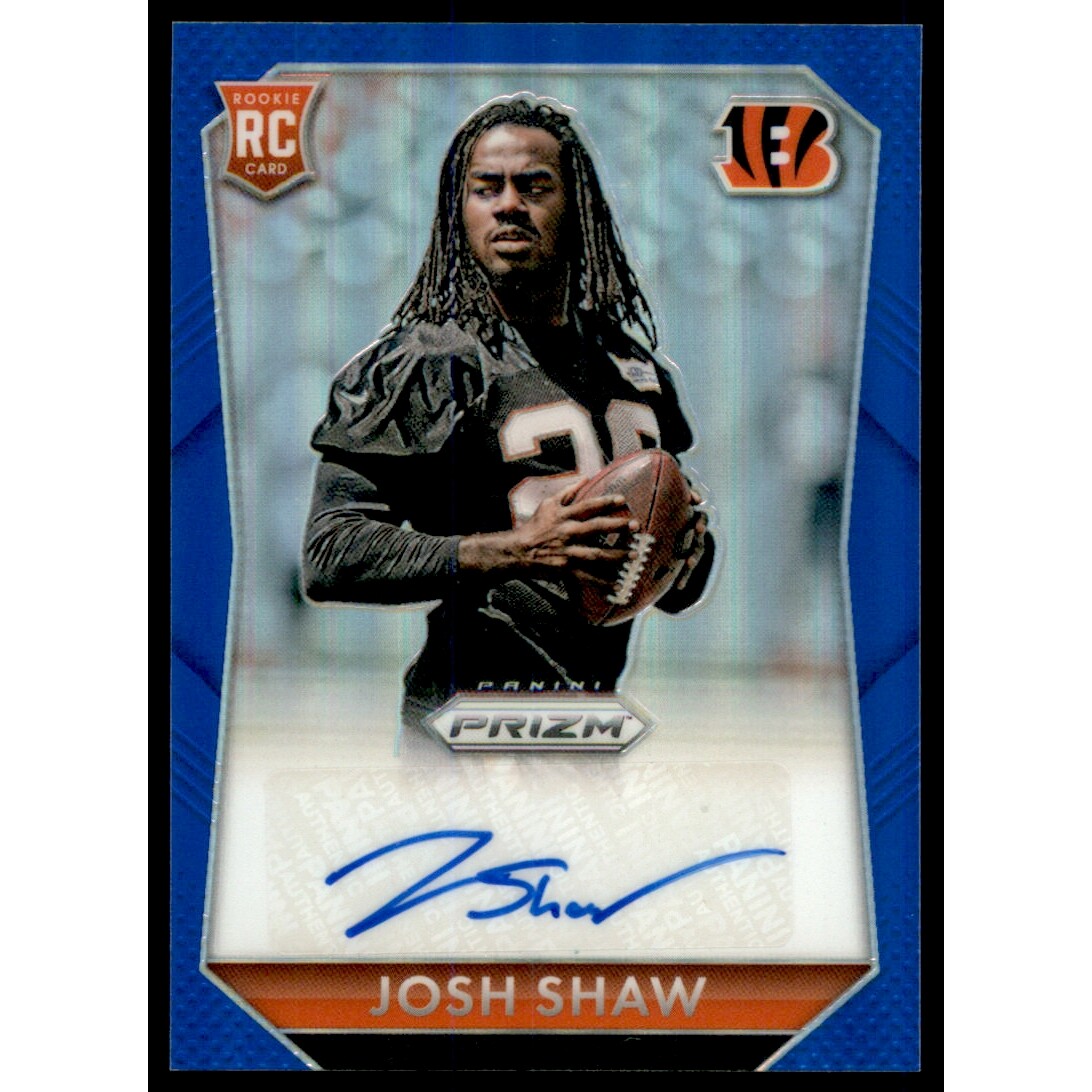 2015 Panini Prizm Rookie Autographs Prizms Blue #RSJS Josh Shaw/199
