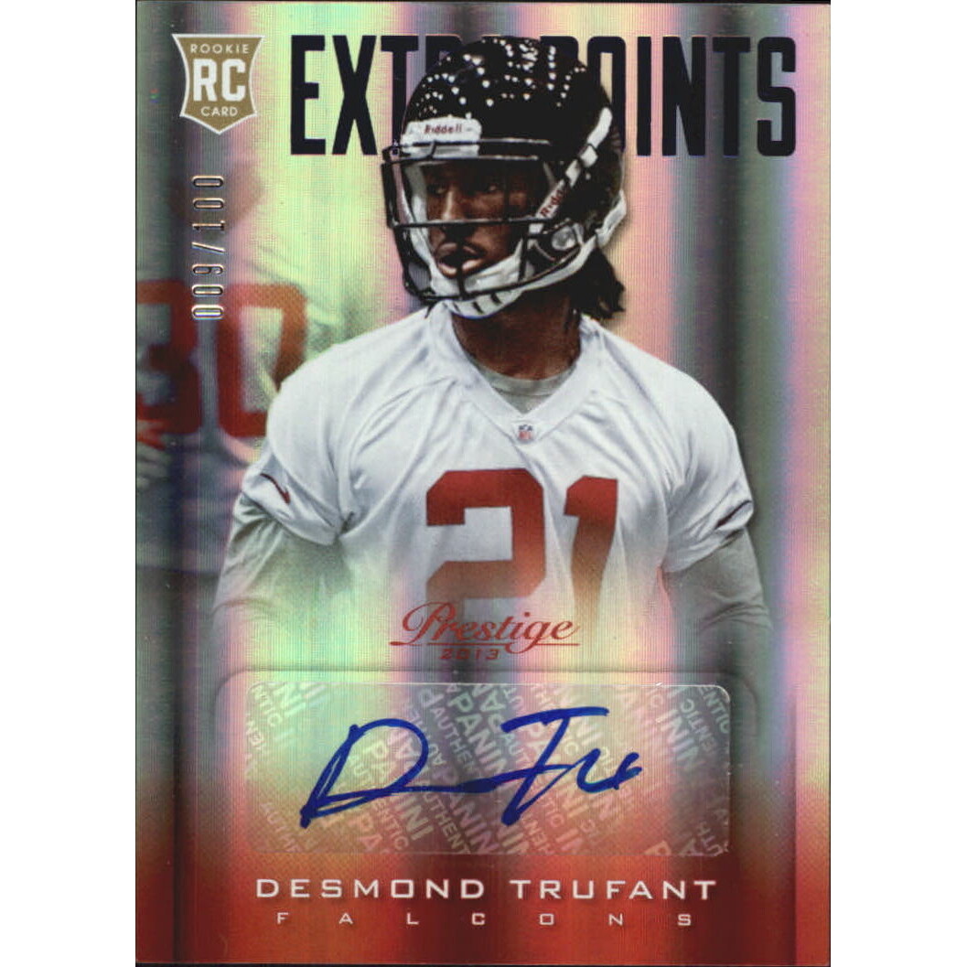 2013 Prestige Extra Points Purple Autographs #262 Desmond Trufant