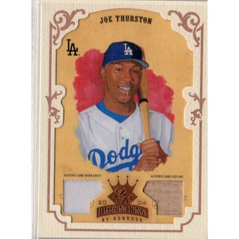 2004 Diamond Kings DK Materials Framed Bronze #57 Joe Thurston Bat-Jsy/100