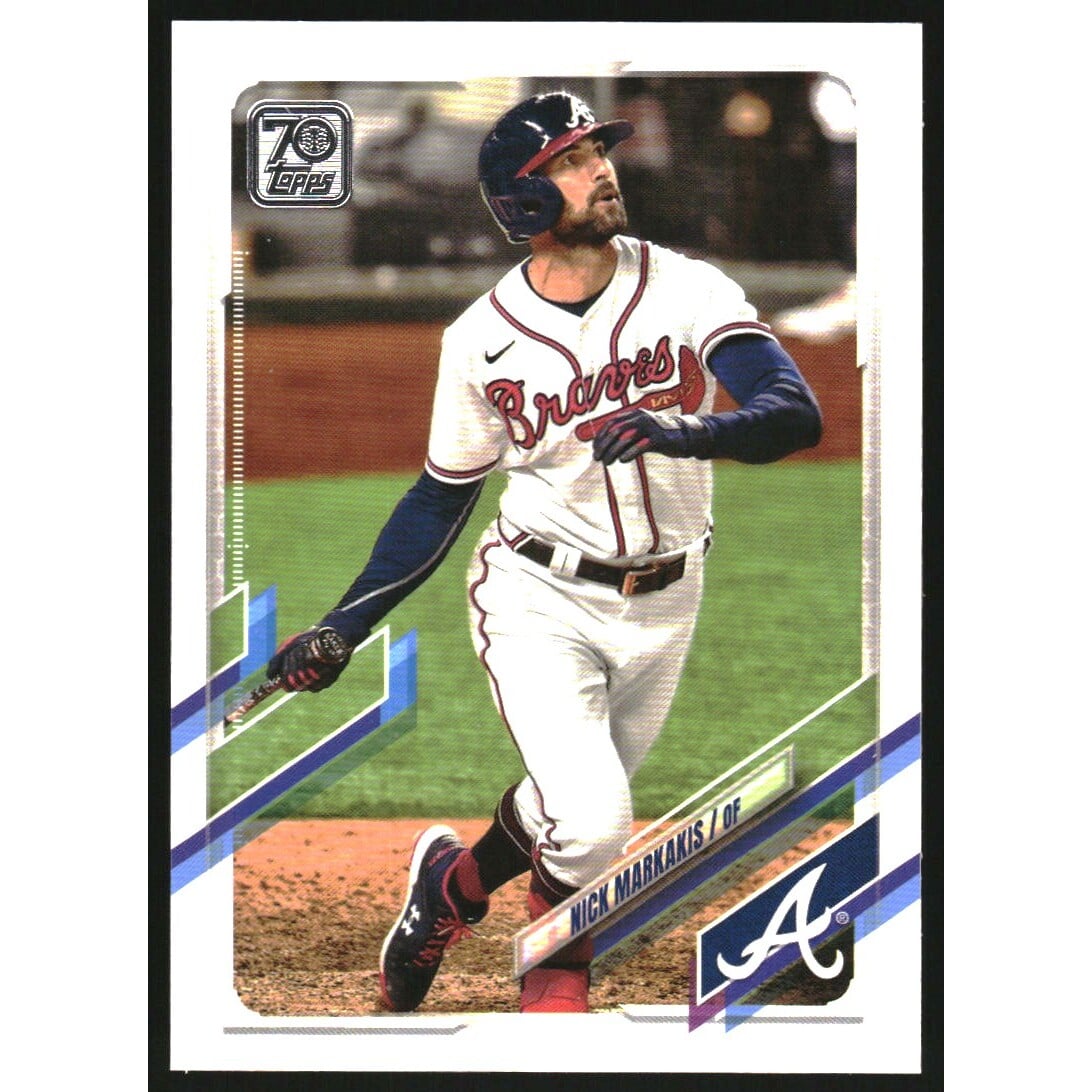 2021 Topps Advanced Stats #641 Nick Markakis. rookie card picture