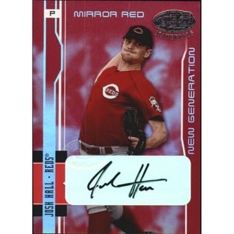 2003 Leaf Certified Materials Mirror Red Autographs #228 Josh Hall NG/100