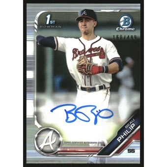 2019 Bowman Chrome Draft Autographs Refractors #CDABP Beau Philip