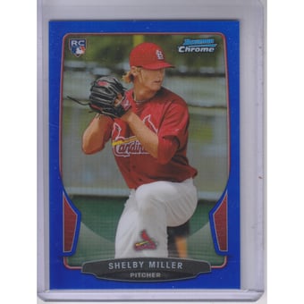 2013 Bowman Chrome Blue Refractors #116 Shelby Miller