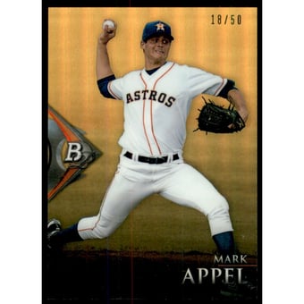 2014 Bowman Platinum Chrome Prospects Gold Refractors #BPCP70 Mark Appel