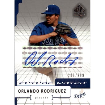 2004 SP Authentic Future Watch Autograph #178 Orlando Rodriguez FW