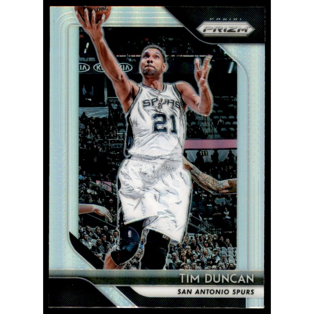 2018-19 Panini Prizm Prizms Silver #225 Tim Duncan. rookie card picture