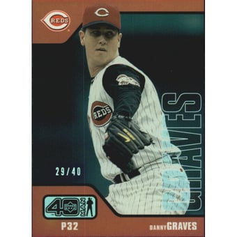 2002 Upper Deck 40-Man Electric Rainbow #955 Danny Graves