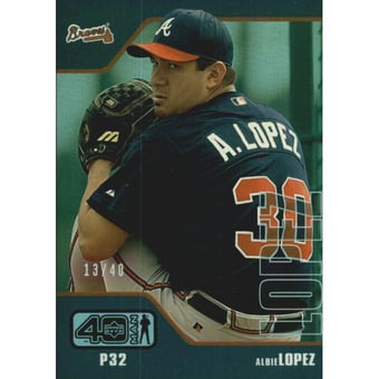 2002 Upper Deck 40-Man Electric Rainbow #501 Albie Lopez