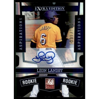 2010 Donruss Elite Extra Edition Signature Aspirations #120 Leon Landry