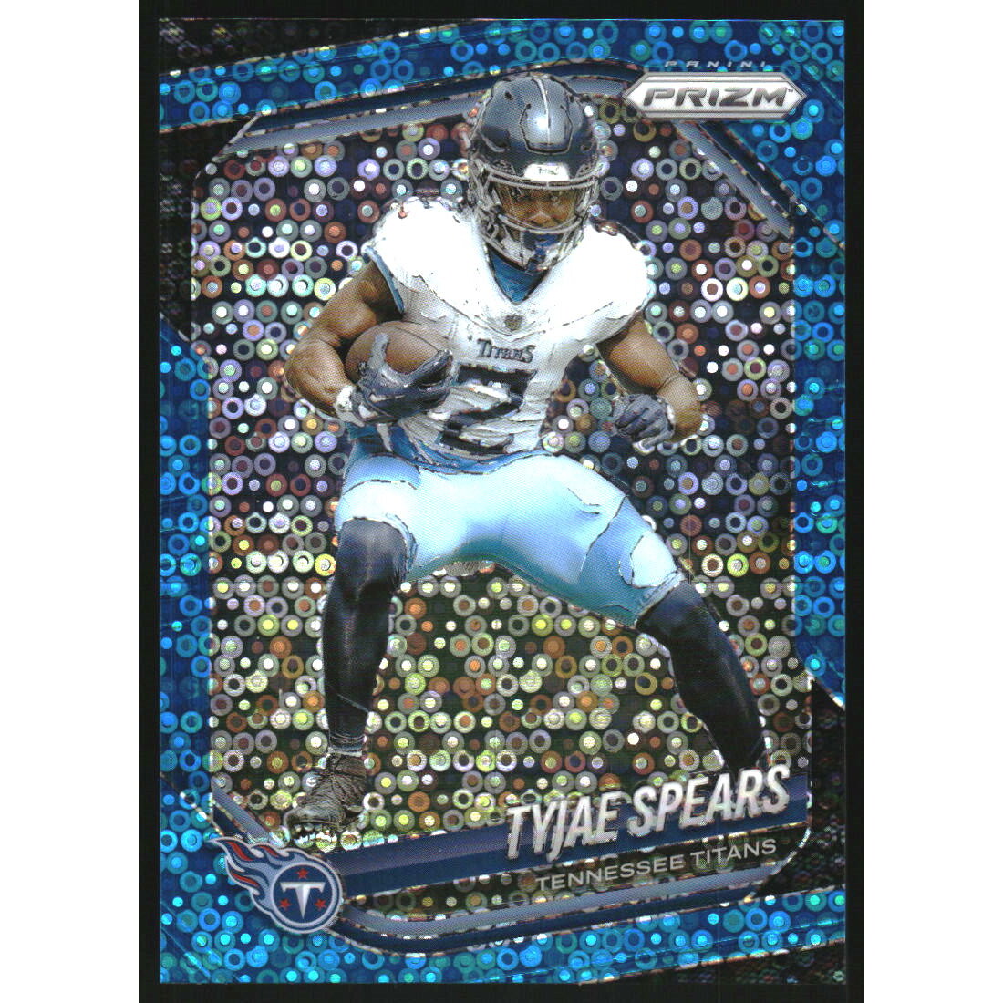 2025 Panini Prizm Prizms No Huddle Blue #270 Tyjae Spears