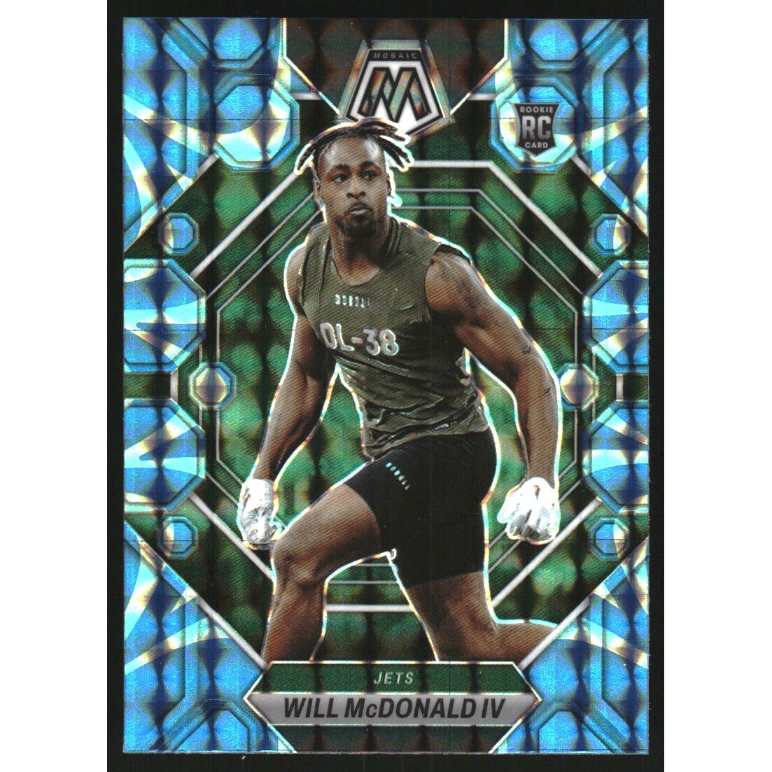 2023 Panini Mosaic Mosaic Reactive Blue #378 Will McDonald IV