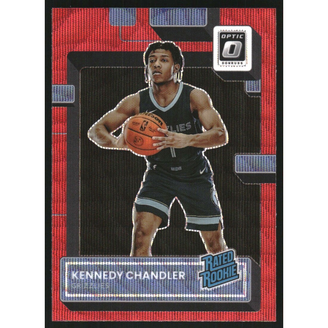 2022-23 Donruss Optic Red Wave #219 Kennedy Chandler RR 2022-23 Donruss Optic Red Wave #219 Kennedy Chandler RR