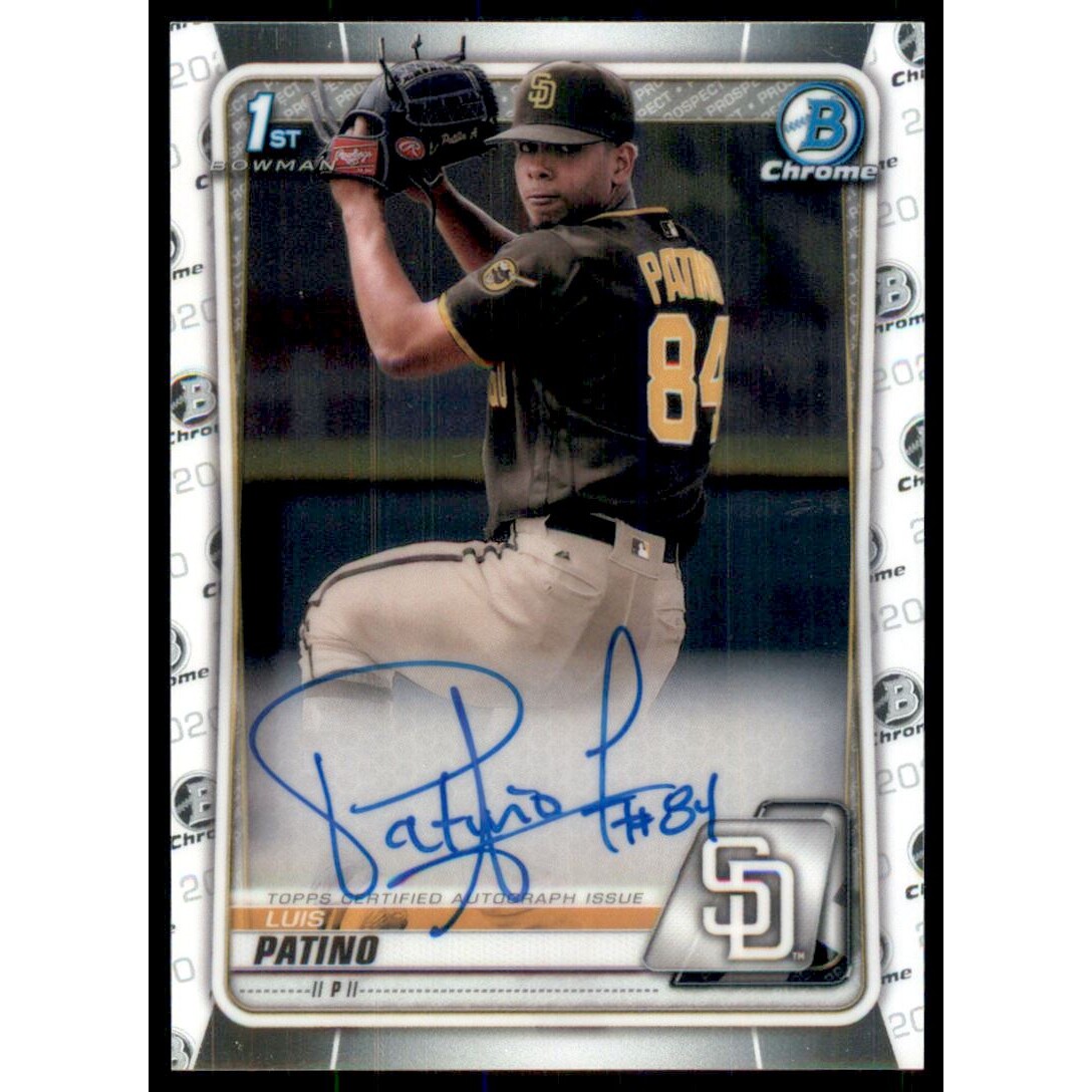2020 Bowman Chrome Prospect Autographs #CPALP Luis Patino