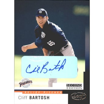 2004 Leaf Autographs Second Edition #188 Cliff Bartosh