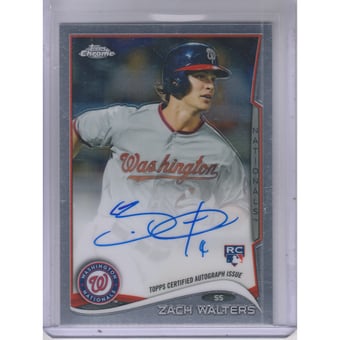 2014 Topps Chrome Rookie Autographs #62 Zach Walters