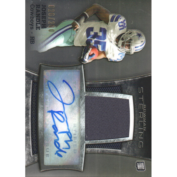 2013 Bowman Sterling Rookie Autograph Relics #BSARJR Joseph Randle/200. rookie card picture