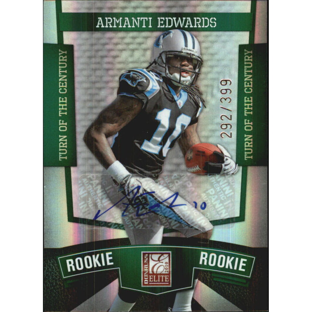 2010 Donruss Elite Turn of the Century Autographs #150 Armanti Edwards/399