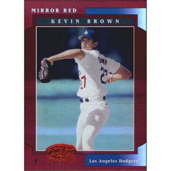 2001 Leaf Certified Materials Mirror Red #58 Kevin Brown