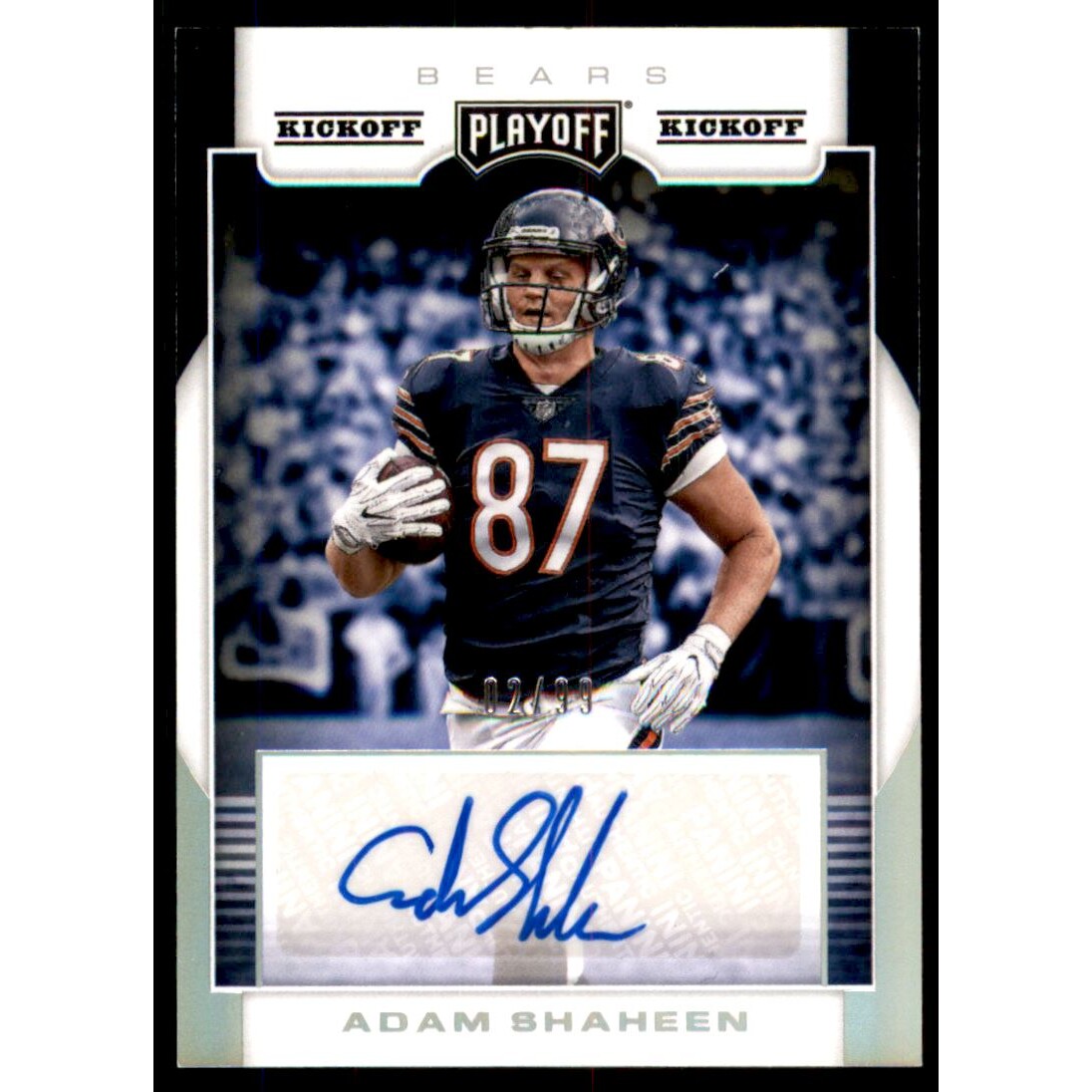2017 Playoff Rookie Signatures Kickoff #19 Adam Shaheen