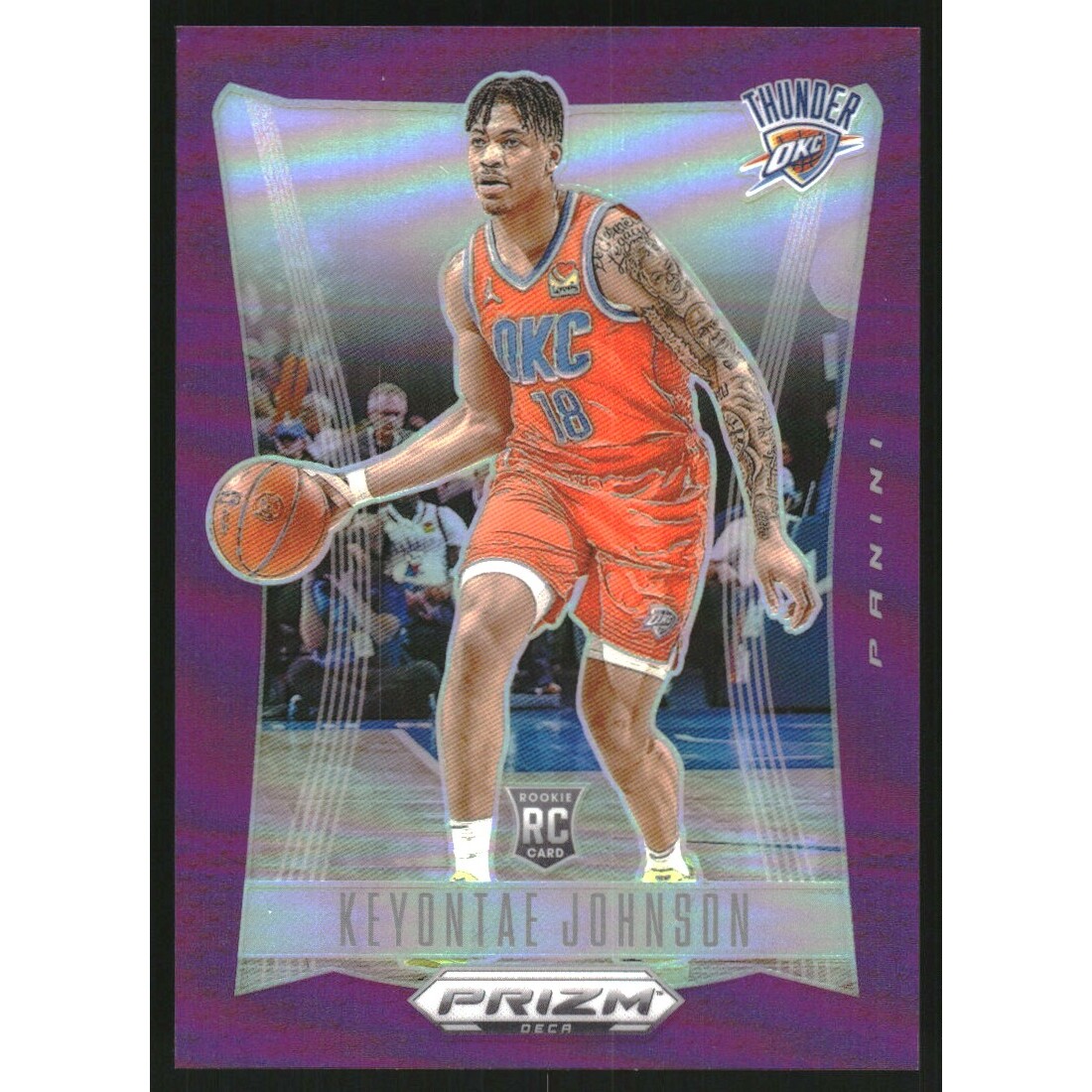 2023-24 Panini Prizm Deca Prizms Purple #115 Keyontae Johnson