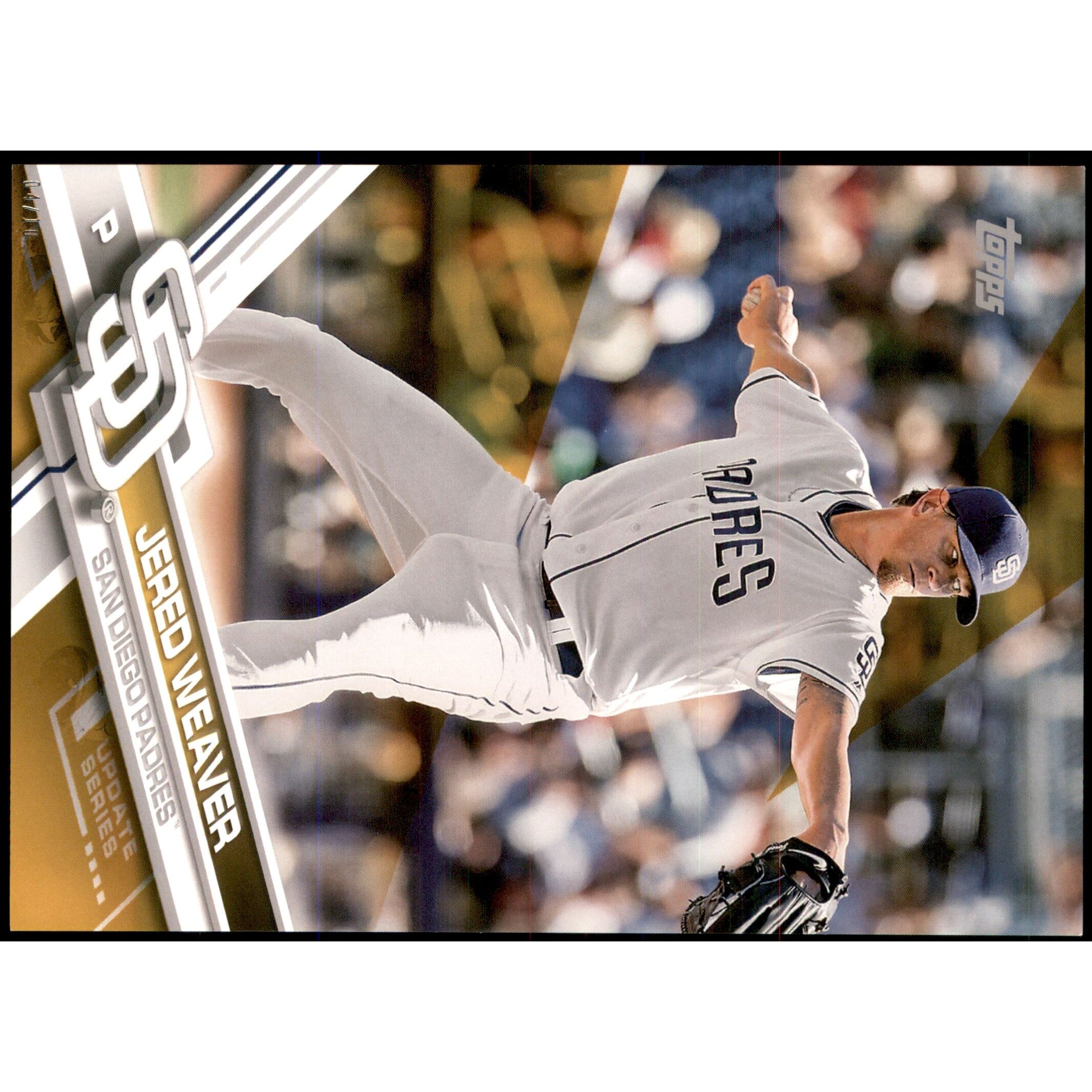 2017 Topps Update 5x7 Gold #US68 Jered Weaver