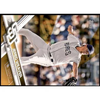 2017 Topps Update 5x7 Gold #US68 Jered Weaver