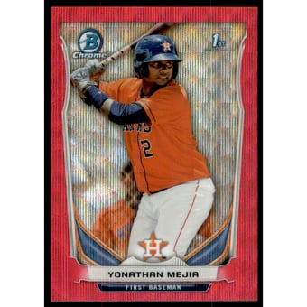 2014 Bowman Chrome Prospects Series 2 Pink Wave Refractors #BCP100 Yonathan Mejia