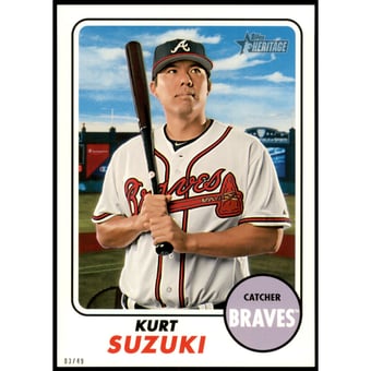 2017 Topps Heritage 5x7 #577 Kurt Suzuki