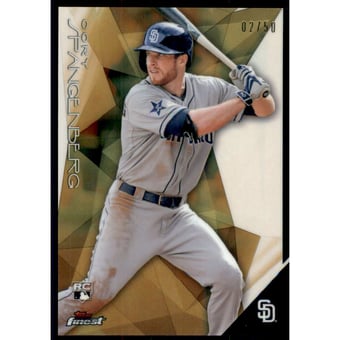 2015 Finest Gold Refractors #3 Cory Spangenberg