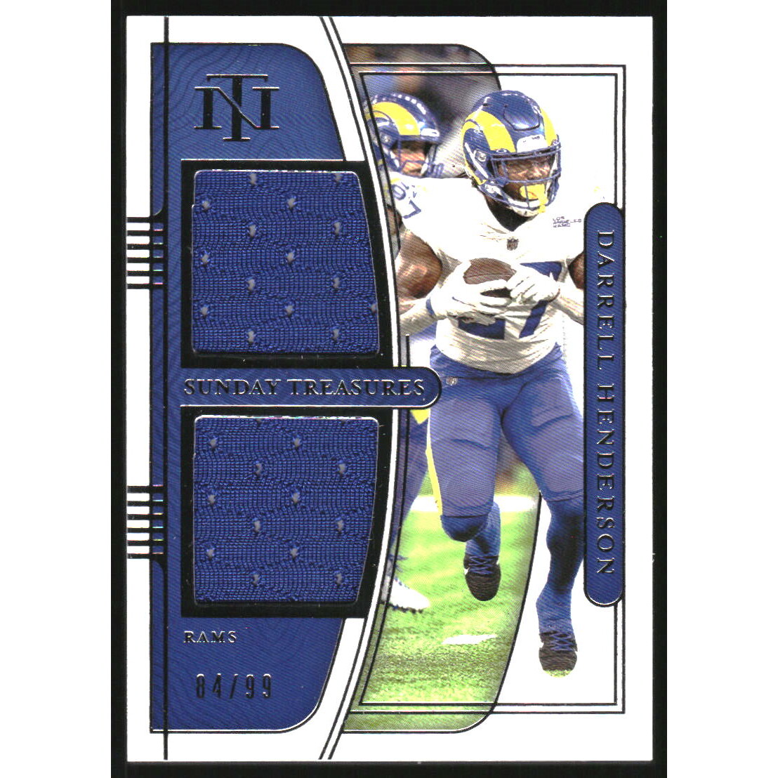 2021 Panini National Treasures Sunday Treasures Materials #2 Darrell Henderson