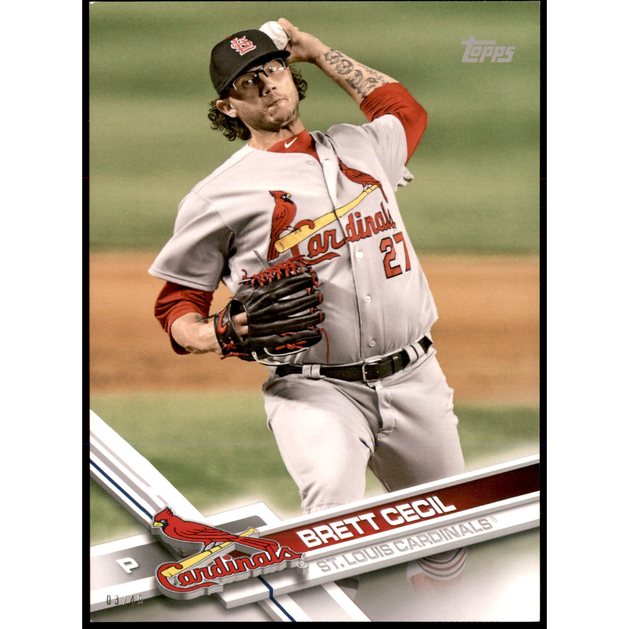 2017 Topps Update 5x7 #US199 Brett Cecil. rookie card picture