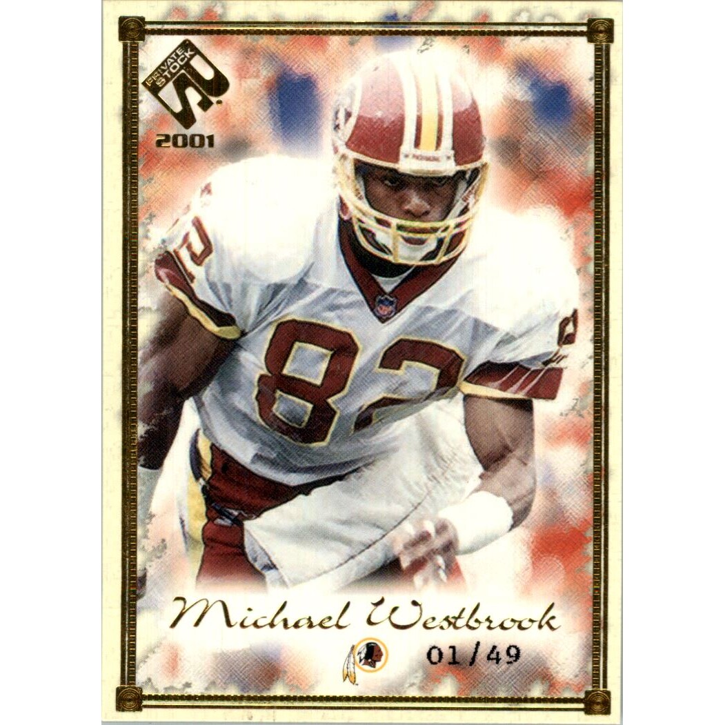 2001 Private Stock Gold Framed #100 Michael Westbrook