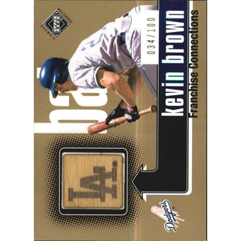 2002 Upper Deck Diamond Connection #532 Kevin Brown FC Bat