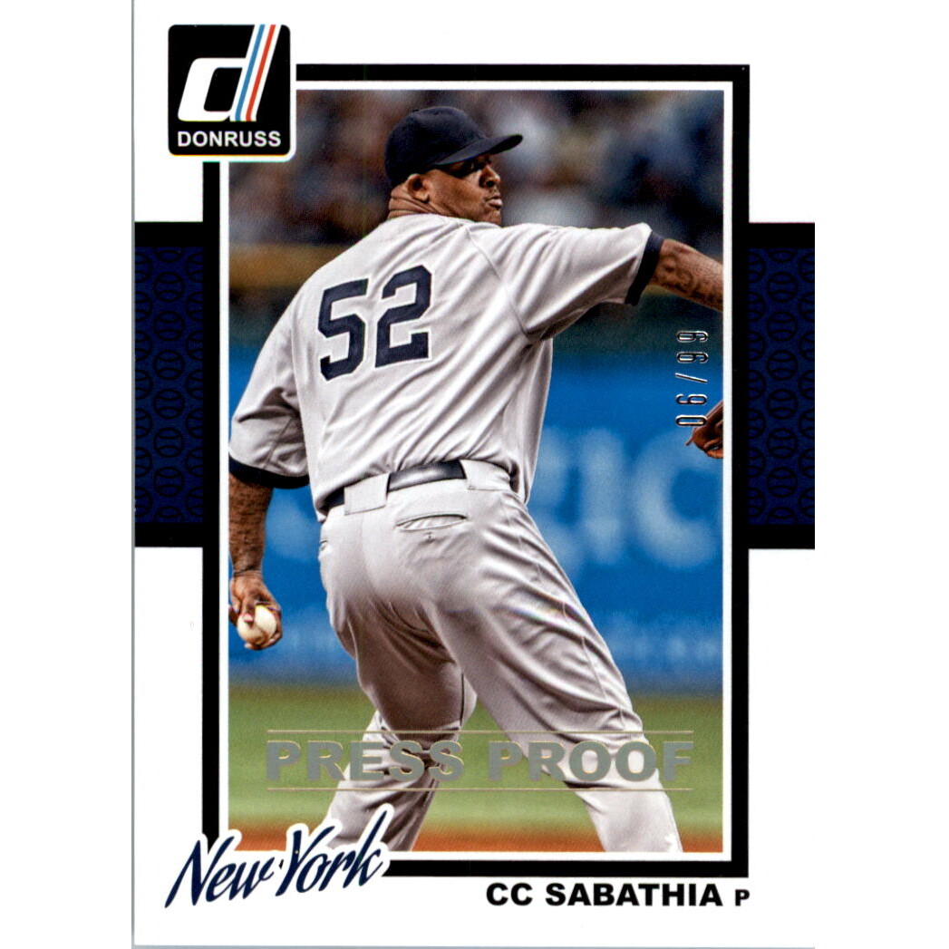 2014 Donruss Press Proofs Gold #160 CC Sabathia 2014 Donruss Press Proofs Gold #160 CC Sabathia