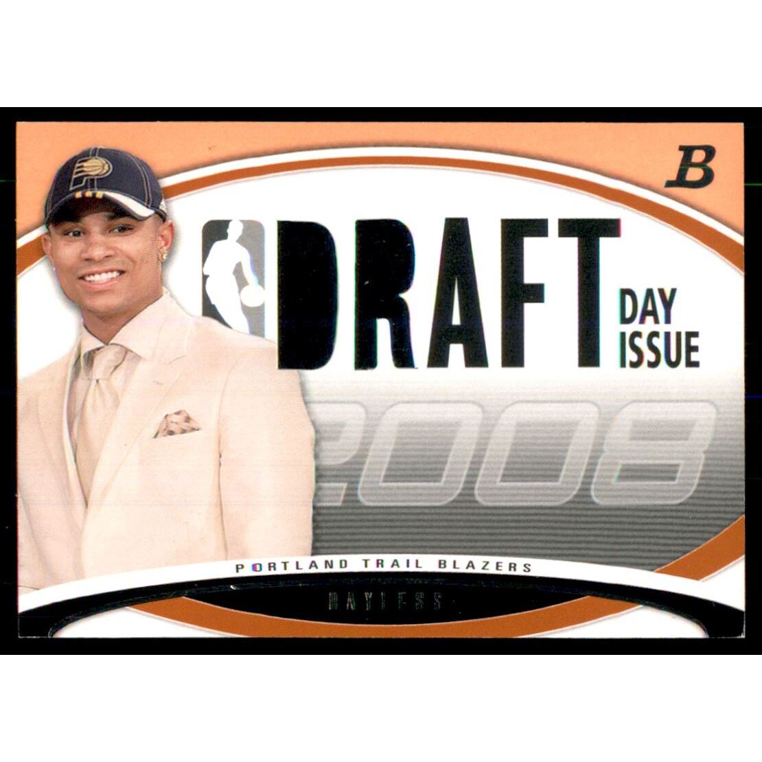 2008-09 Bowman Draft Day Issue Relics Orange #DDIRJB Jerryd Bayless