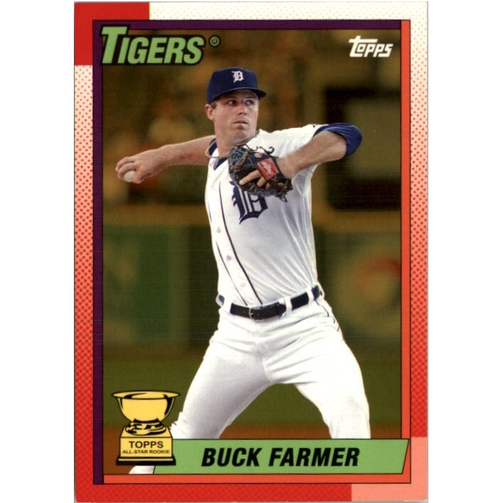 2015 Topps Archives '90 Topps All Star Rookies Gold #90ASIBUF Buck Farmer. rookie card picture