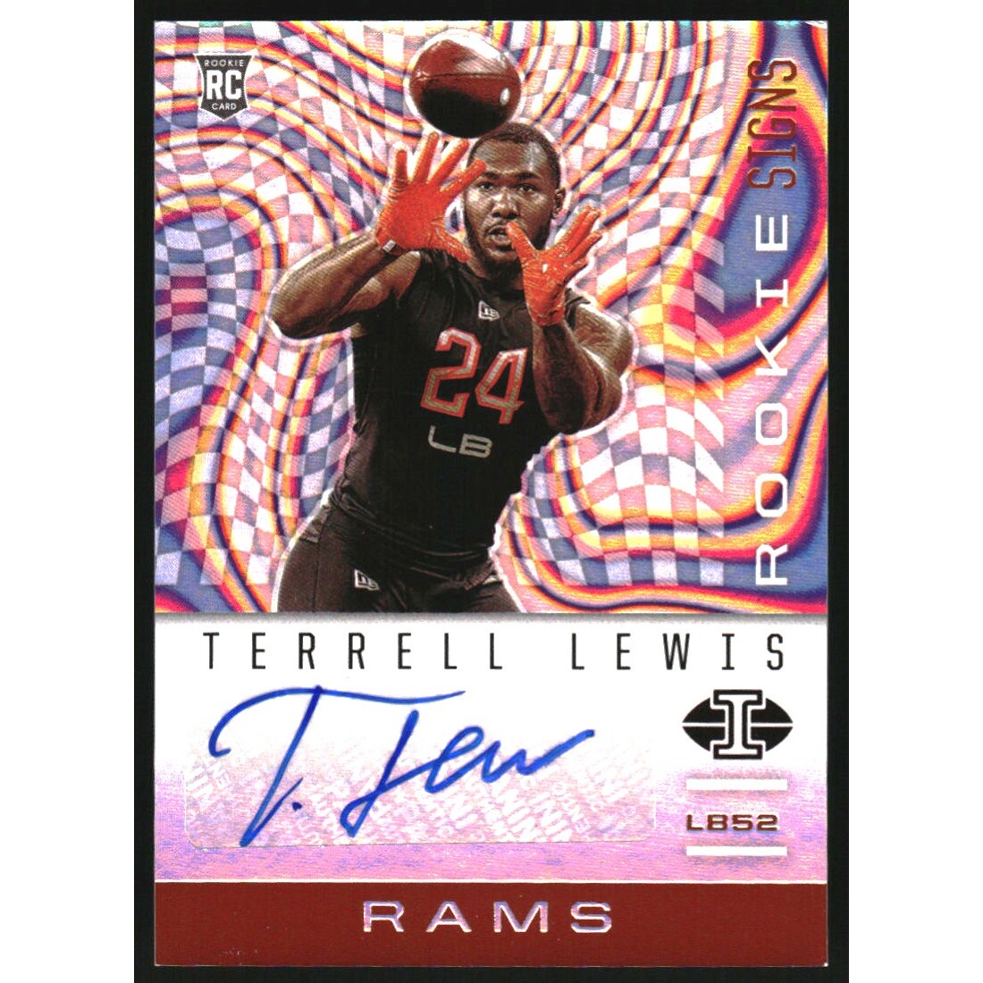2020 Panini Illusions Rookie Signs Orange #25 Terrell Lewis